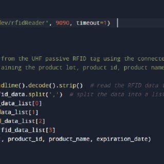 python rfid read data